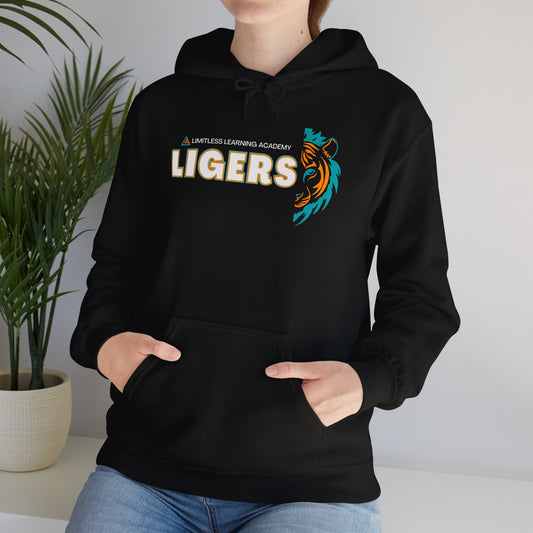 Adult Liger Spirit Hoodie, School Sweater with Liger Face, Great for Older Students and Adults, Unisex Sweatshirt, School Pride Apparel,