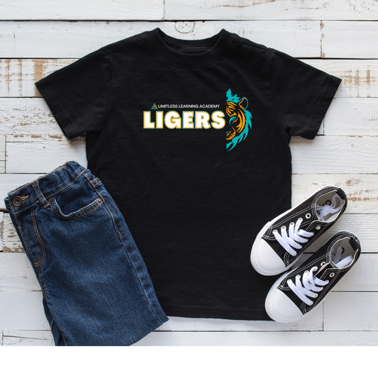 Kids T-Shirt, School Spirit Tee with Ligers, Limitless Learning Academy Shirt. Back to School, Spirit Day, School Pride Shirt, Team Mascot