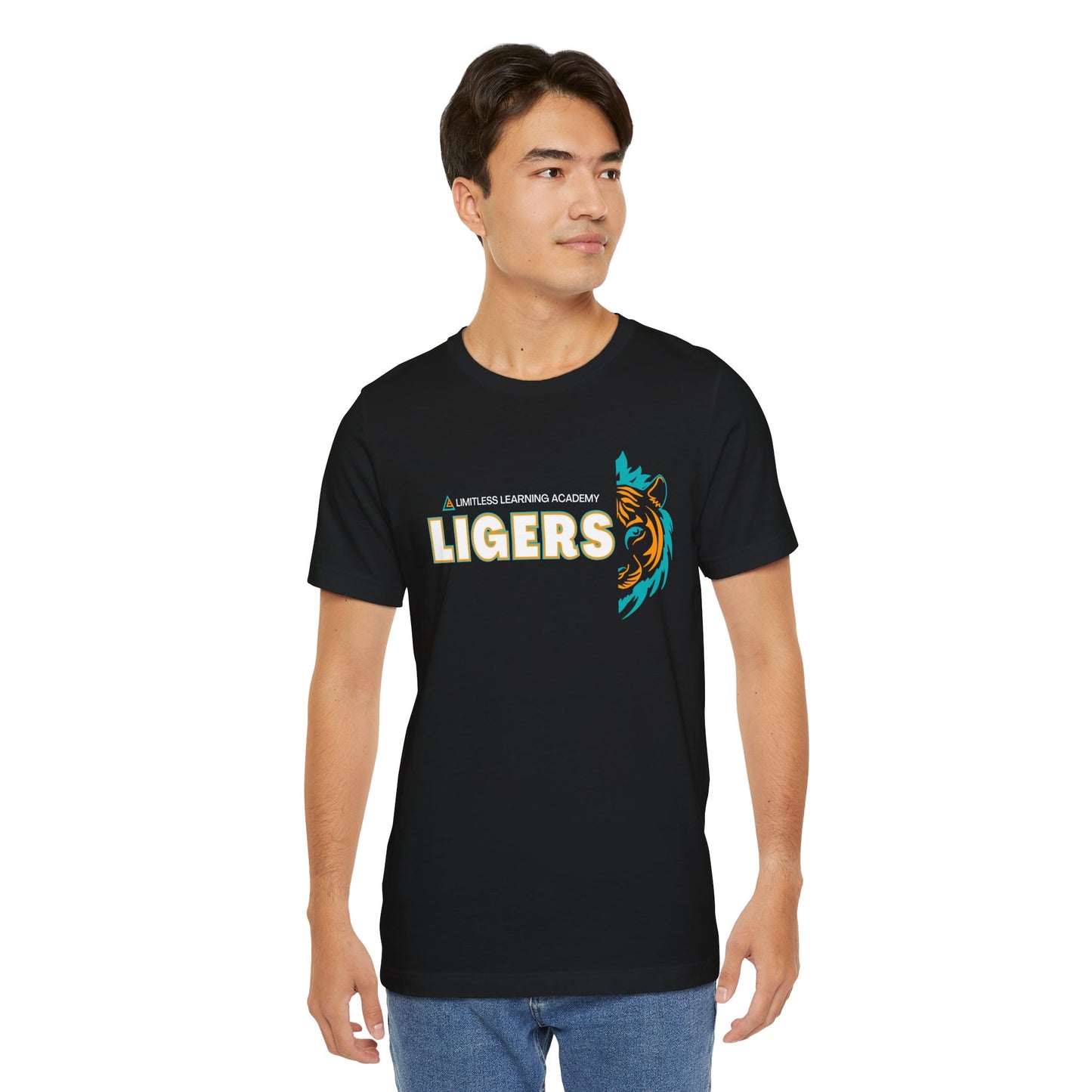 Adult LLA Liger , School Spirit Tee with Ligers, Limitless Learning Academy Shirt. Back to School, Spirit Day, School Pride Shirt, Team Mascot