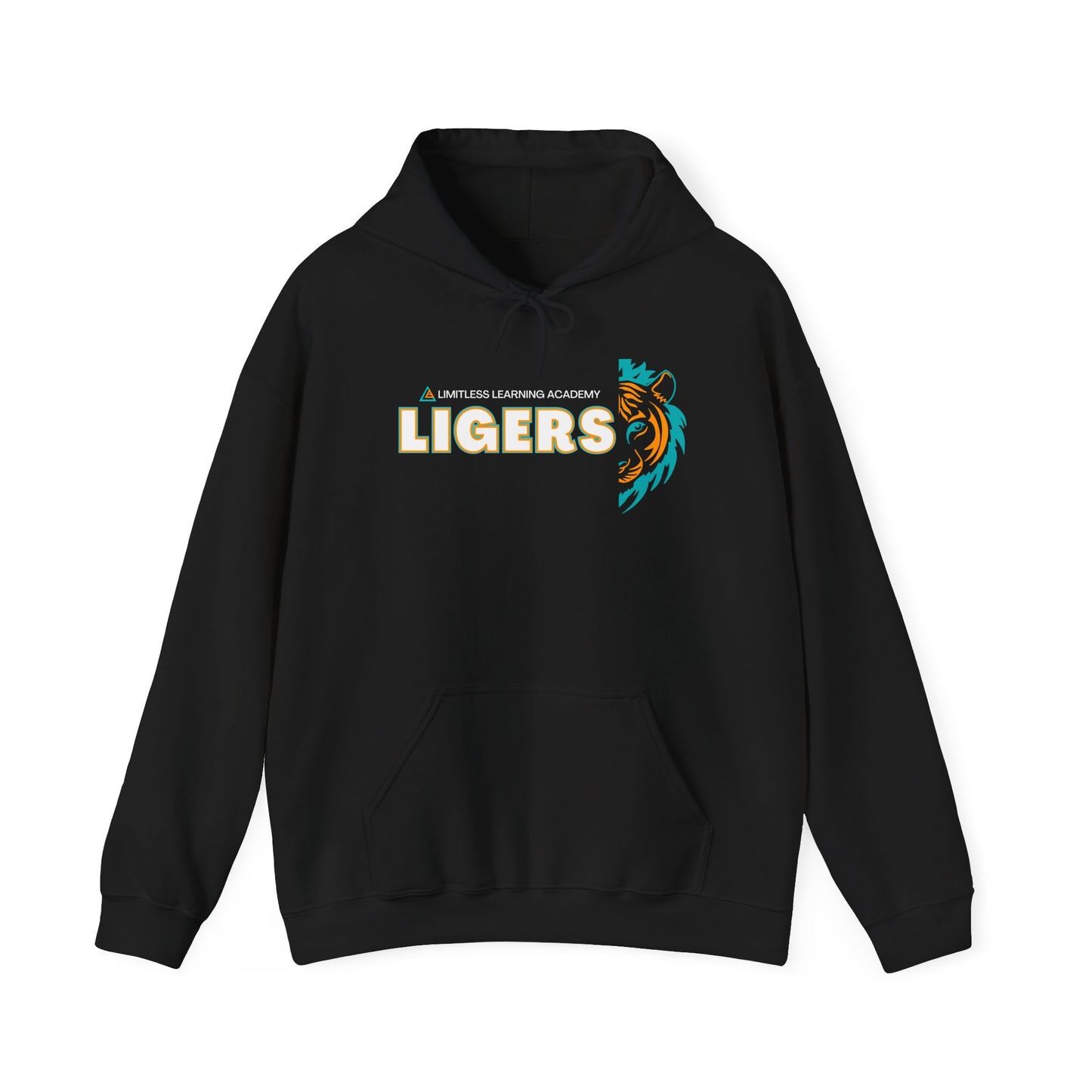 Adult Liger Spirit Hoodie, School Sweater with Liger Face, Great for Older Students and Adults, Unisex Sweatshirt, School Pride Apparel,