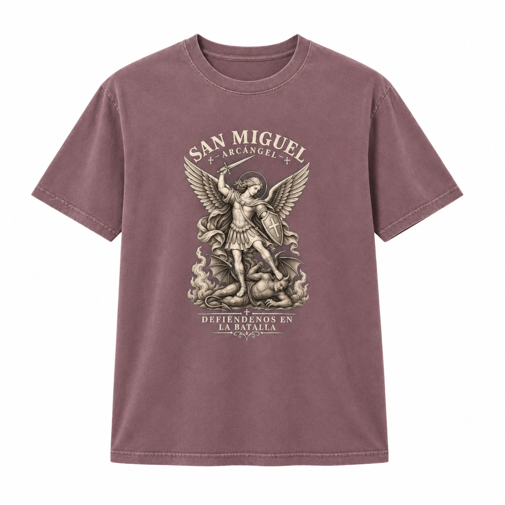 San Miguel on mauve