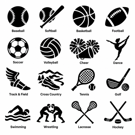 Sports personalization icon chart