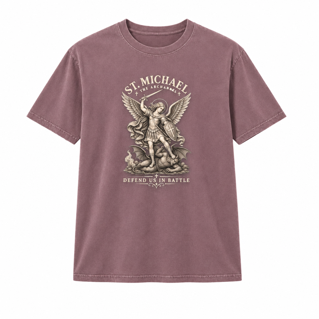 St. Michael on mauve